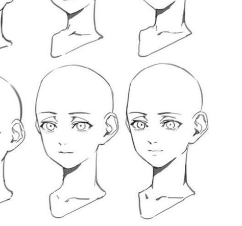 Anime Face, Drawing Heads, Japon Illustration, Arte Sketchbook, Poses References, Anatomy Drawing, Different Angles, Anime Drawings Tutorials, Art Tutorial