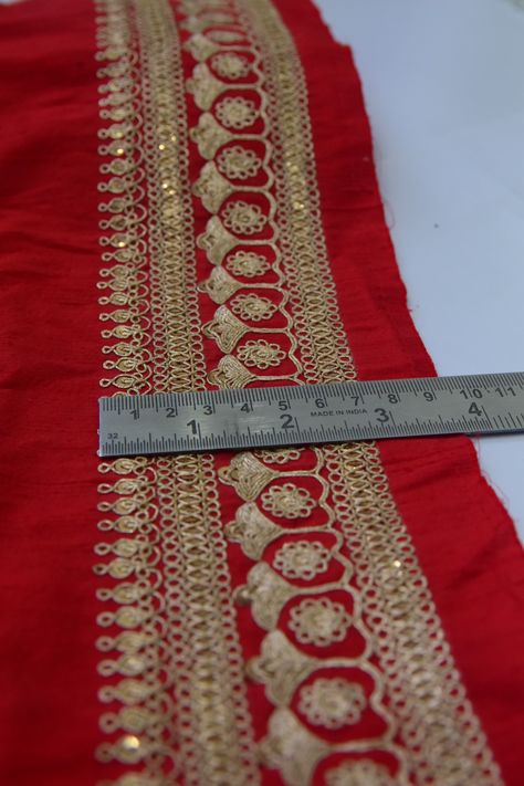 GORGEOUS WEDDING MARODI BORDER WITH METAL SEQUINS AND PURE DOR Saree Border Designs Embroidery, Marodi Work Blouse, Blouse Degine, Marodi Embroidery, Marori Work, Marodi Work, M Embroidery, Handwork Blouse, Dori Work