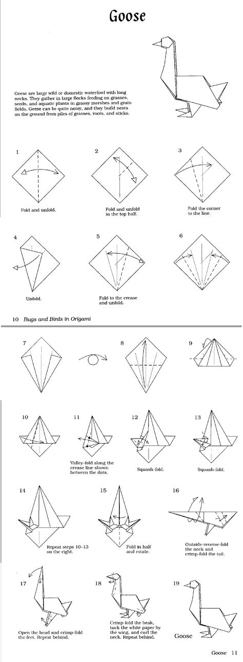 How To Make Origami Swan, Seal Origami, Origami Goose, Origami Creatures, Sea Creature Origami, Goose Craft, Origami Flowers Tutorial, Tutorial Origami, Creative Origami