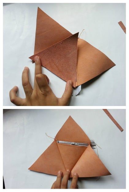 Diy Pyramid, Leather Bag Tutorial, Pouch Diy, Pouch Sewing, Leather Bag Pattern, Diy Leather Bag, Quilted Christmas Ornaments, Leather Diy Crafts, Diy Handbag