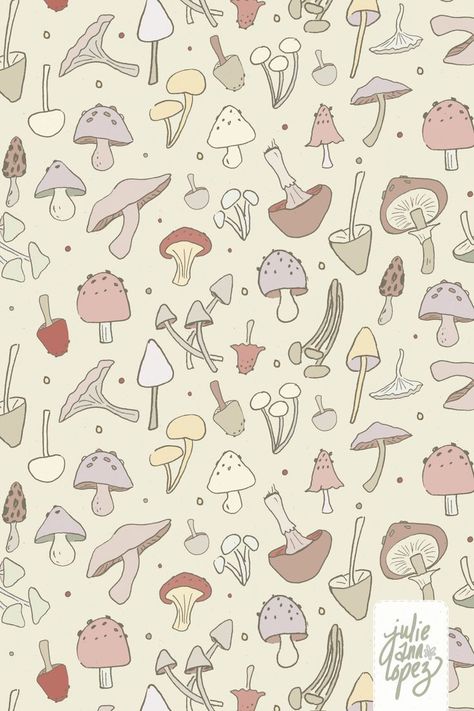 surface-pattern, woods, forest, dark-forest, cottage-core, digital-paper, papercrafts, graphic-design-resources, repeat Forest Mushrooms, Cottage Witch, Woods Forest, Mushroom Pattern, Julie Ann, Cute Cottage, Graphic Design Resources, Dark Forest, Kids Bedding