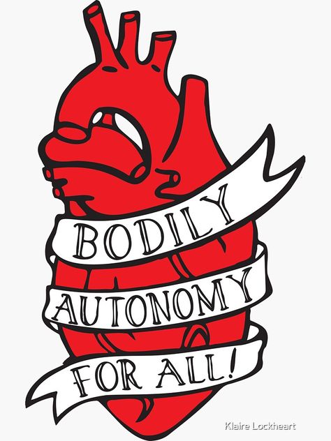 "Bodily Autonomy for All" Sticker for Sale by klairelockheart | Redbubble Bodily Autonomy Art, Autonomy Art, Ethical Principles, Bodily Autonomy, Tattoo Style, Top Artists, Peace Gesture, Sticker Design, Health Care