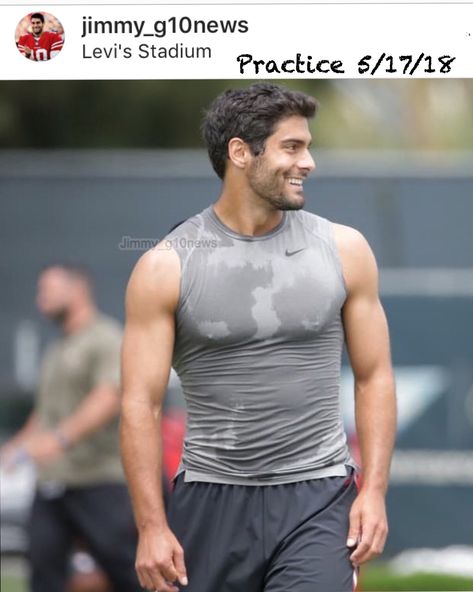 Nfl Football 49ers, Jimmy Garoppolo, Macho Man, American Football Players, Rugby Players, Nfl Players, Athletic Men, Sport Man, Perfect Man