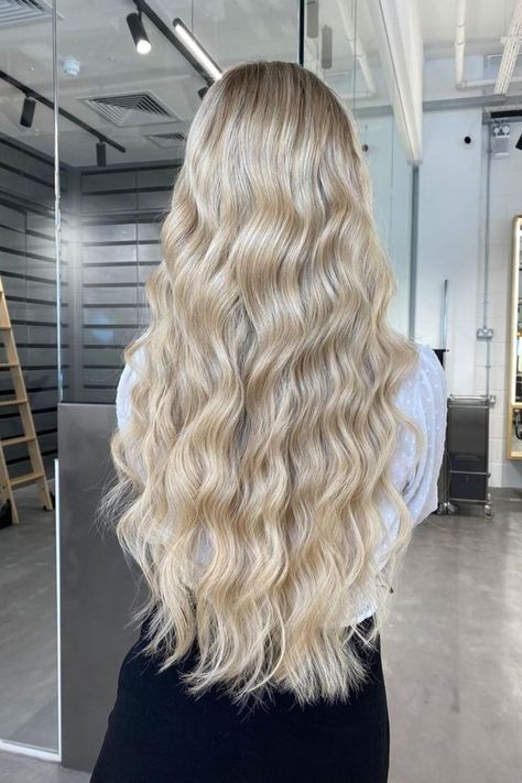 Mermaid Waves - The Trend To Try! 22 In Hair Extensions, 28 Inch Extensions, 22 Inch Blonde Extensions, Sew In Hair Extensions Before And After, Sewn In Hair Extensions Styles, 22 Inch Extensions, Long Blonde Hair Extensions, 26 Inch Hair Extensions, Long Curly Blonde Hair