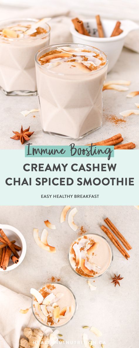 Smoothie Low Carb, Chai Smoothie, Cashew Smoothie, Smoothie For Breakfast, Pumpkin Pie Smoothie, Pumpkin Smoothie, Snack Prep, Raspberry Smoothie, Chai Spice