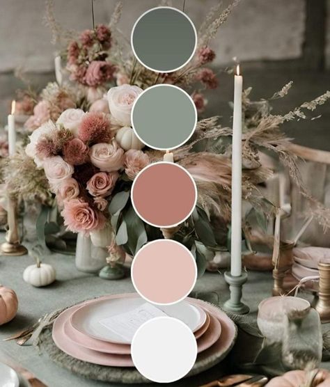 Rustic Mauve Wedding, Rustic Pink Color Palette, Mauve And Cream Color Palettes, Boho Colours Pallet, Dusty Rose And Sage Green Color Palette, Boho Color Pallet, Walima Decor, Vintage Wedding Colors, Boho Wedding Colors