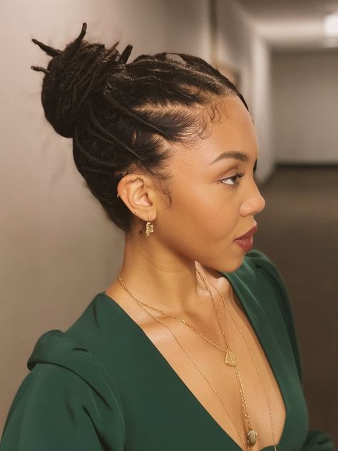 Explore 27 Stunning Loc Hairstyles for Women 2024: From Barrel Twists and Faux Locs Cute Dreads Styles, Faux Loc Bob, Loc Hairstyles For Women, Ponytail Looks, Female Dreadlocks Styles, Cute Updos, Fall Haircut, Dreadlocks Styles, Dreads Styles For Women