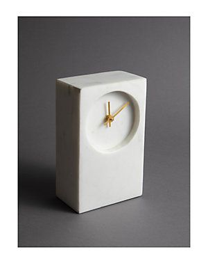 Rue La La — Product Search Tower Clock, Concrete Creations, Marble Clock, Luxury Clock, Cement Diy, Analog Clock, Marble Decor, Tabletop Clocks, Marble And Gold