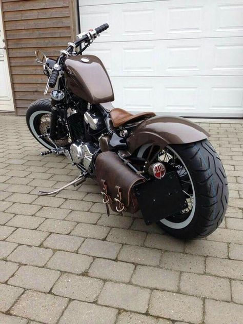 Harley Davidson Kunst, Honda Shadow Bobber, Honda Steed, Shadow Bobber, Honda Bobber, Old School Motorcycles, Harley Davidson Art, Classic Harley Davidson, Bobber Bikes