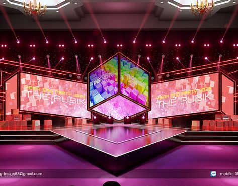 WELCOME GATE EVENT, STAGE DESIGN 3D TECHCOMBANK VIETNAM on Behance Stage Design Event, Event Stage Design, Welcome Gate, Gate Event, Stage Lighting Design, Stage Ideas, Dance Stage, Autodesk Maya, Stage Set Design