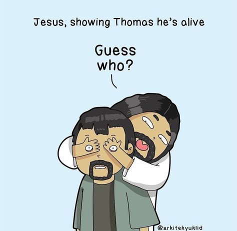 Bible Jokes, Christian Comics, Christian Cartoons, Jesus Cartoon, Catholic Memes, Christian Jokes, Bible Humor, I Love You God, Bible Stuff