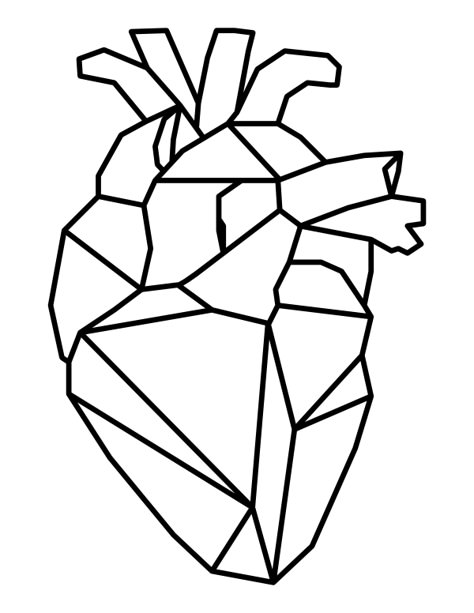 Lined Art Drawings, Printable Drawings To Paint Aesthetic, Decorative Drawing Ideas, One Line Heart Drawing, Drawings To Color Aesthetic, Geometric Heart Drawing, Printable Drawings To Color, Heart Art Aesthetic, Line Art With Color