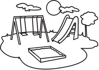 http://industriouslyemily.blogspot.com/2010/07/playground.html Playground Clipart, Student Teaching Gifts, Clip Art Black And White, Spanish Learning Activities, Body Preschool, Writing Motivation, Play Structure, Backyard Play, Comprehension Worksheets