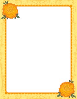 Marigold Border Marigold Border, Diwali Invite, Printable Animal Masks, Marigold Wedding, Caricature Wedding Invitations, Indian Invitation Cards, Diwali Card, Indian Invitations, Free Gif