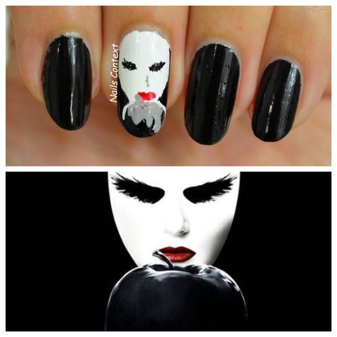 Once Upon A Time inspired nails http://tinyurl.com/j32repj #OnceUponATime #Oncers #DarkSwan Once Upon A Time Nails, Time Nails, Dark Swan, Inspired Nails, Once Upon A Time, Hair Color, Nail Art, Nails, Hair