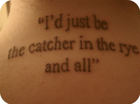 Citr Catcher In The Rye Tattoo, Writer Prompts, Jd Salinger, Holden Caulfield, Catcher In The Rye, Pisces Moon, Iphone Wallpaper Tumblr Aesthetic, Rye, Tattoo On