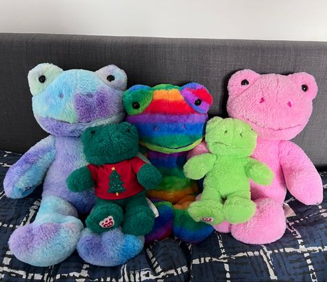 Build A Bear Frog Aesthetic, Frog Build A Bear, Bab Frogs, Build A Bear Frog, Frog Aesthetic, Creepy Cute Fashion, Build A Bear Outfits, Frog Pictures, Frog Decor