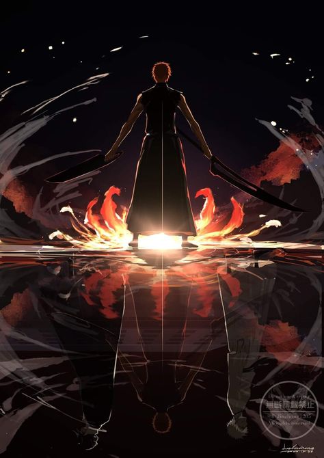 Ichigo Hollow, Bleach Ichigo Bankai, Ichigo Bankai, Aesthetics Background, Ichigo Kurosaki Wallpaper, Kuchiki Byakuya, Urahara Kisuke, Ichigo Y Rukia, Iconic Anime