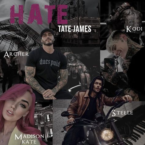 HATE | MADISON KATE | TATE JAMES Madison Kate Series, Tate James, Madison Kate, Books Romance Novels, Steamy Romance Books, Dark Books, Steamy Romance, Fantasy Books To Read, Dark Romance Books