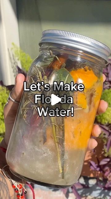 Homemade Florida Water Recipe, Magick Waters, Florida Water Recipe, Diy Florida Water, Diy Florida Water Recipe, Florida Water Diy, Magical Water Properties, Homemade Florida Water, Water Healing Magic Aesthetic