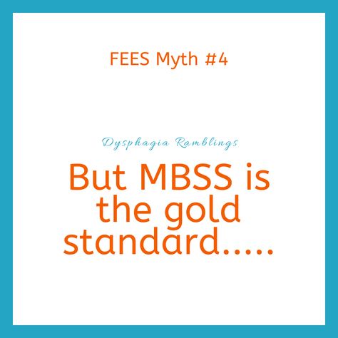 MBSS is a great test. ⁣ ⁣ It is A gold standard but is it THE gold standard.⁣ ⁣ Both FEES and MBSS have their great aspects and both have their limitations.⁣ ⁣ Read more about this myth at  ⁣ #FEES #MBSS #goldstandard ⁣ #knowitandownit #slpeeps #medslp #dysphagia #dysphagiatreatment #dysphagiaramblings #ebp #slp2be #speechpathology #speechlanguagepathology #medicalslp #patientrights #educate #swallowing #swallowingassessment #swallowingtreatment #medslp #compensatorystrategy Barium Swallow, Speech Pathology, Speech Language Pathology, Part 4, The Gold, Assessment, Medical, Gold