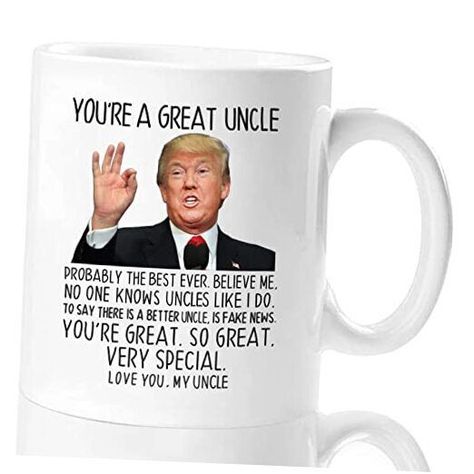 Mainul Extension Funny Gifts for Uncle from Niece Nephew, You're A Great Uncle 11 Oz Coffee Mug, Best Uncle Gifts, Uncle Birthday Gifts, Father's Day Gifts for Uncle Gag Christmas Cup (White) 【Great Uncle Gift Mug】The perfect uncle mug gifts from niece, nephew, family or friends that suits birthday, Christmas, celebration, party, Father's Day. A great gift that can make everyone laugh. 【Funny Uncle Gift from Niece/Nephew】Each uncle coffee mug has the design printed on both sides of the funny patten with "You're A Great Uncle". The print will never fade no matter how many times it is washed. 【Novelty Uncle Birthday Gift】This is a completely affordable gift for your new uncle and can be given as a Father's Day, Christmas, birthday, celebration, anniversary gift to your soon-to-be uncle's fam Gifts For Uncle From Niece, Uncle Mug, Christmas Gifts For Uncles, Uncle Birthday Gifts, Uncle Birthday, Gifts For Uncle, Gift Inspo, Christmas Cup, Uncle Gifts