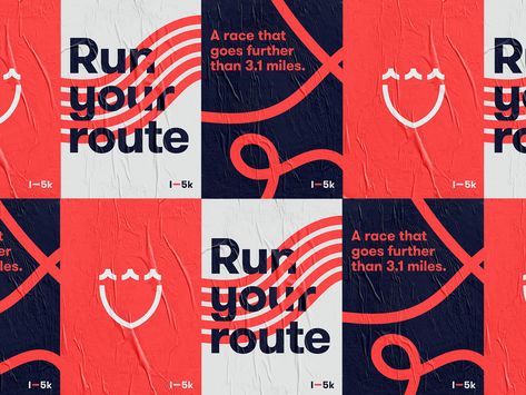 I-5K Poster Series flat branding icon typography design logo Graphic Design Campaign Branding, Typography Design Logo, Marathon Design, Design Assignments, Poster Grafico, Corporate Event Design, Design Campaign, Dynamic Lines, Corporate Identity Design