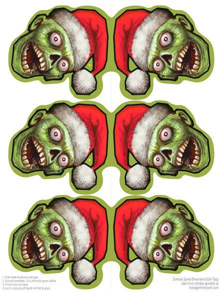 Christmas Zombie, Rockabilly Christmas, Sailor Christmas, My Christmas Wish List, Merry Creepmas, Zombie Christmas, Horror Christmas, Horror Design, Skull Christmas