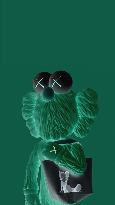 Green Kaws Wallpaper, Smiling Flower Wallpaper, Green Kaws, Wallpaper Kaws, Kaws Iphone Wallpaper, Dope Wallpaper Iphone, Kaws Wallpaper, Hype Wallpaper, Iphone Wallpaper For Guys