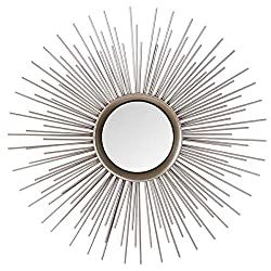 24 Living Room Mirror Decorating Ideas [With Pictures] - Home Decor Bliss Diy Starburst Mirror, Mirror Decorating Ideas, Living Room Mirror, Starburst Mirror, Old Cds, Room Mirror, Sunburst Mirror, Living Room Mirrors, Classic Metal