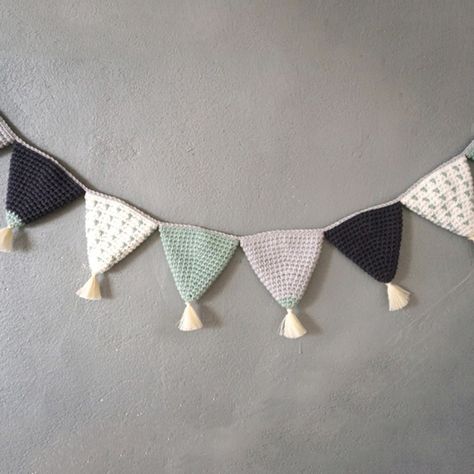 Triangle Pennant Flags Decor Banner Banners Cotton Bunting Garland Children's Room