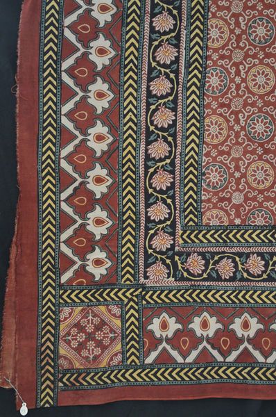 19th Century Punjab Block Print Border, Traditional Silk Digital Prints With Printed Border, Digital Dupatta, Ajrakh Border, Patola Design, Rajasthan Block Print, Sanganeri Block Print Motifs, Ethnic Print Pattern, Dabu Print