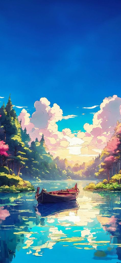 Retro Landscape Wallpaper, Atmospheric Perspective Drawing, Atmospheric Perspective, Pastel Backgrounds, Doflamingo Wallpaper, Sky Anime, Dreamy Artwork, World Wallpaper, View Wallpaper