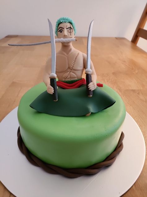 One Piece Zoro, 12th Birthday, Roronoa Zoro, Birthday Cake, One Piece, Cake, Birthday, Anime