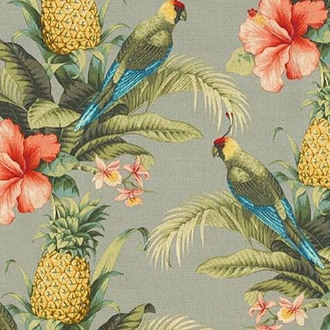 Tommy Bahama Decor, Tropical Interiors, Tommy Bahama Outdoor, Extra Long Curtains, Bedroom Porch, Outdoor Upholstery Fabric, Tommy Bahama Home, Hawaiian Fabric, Tropical Fabric