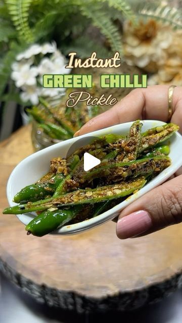 GARIMA BHARGAVA | FOOD & TRAVEL on Instagram: "Green Chilli Pickle Instant Green Chilli Pickle 
📌save for later

Ingredients 
150 gms Green Chilli 
1 tbsp saunf
1 tbsp jeera 
1/2 tsp Methi Dana 
1 tbsp Rai 
1/2 tsp haldi 
1/2 tsp Kashmiri chilli 
Heeng 
1 tbsp Kalonji
Salt to taste 
3 tbsp Mustard Oil
1/2 Lemon

#chillipickle #greenchilli #greenchilliachar #greenchillirecipe #acharrecipes #recipes" Chilli Pickle Recipe, Indian Pickle Recipe, Pickle Mango Recipe, Green Chilli Pickle, Chilli Pickle, Pickled Mango, Kashmiri Chilli, Chilli Recipes, Mango Recipes