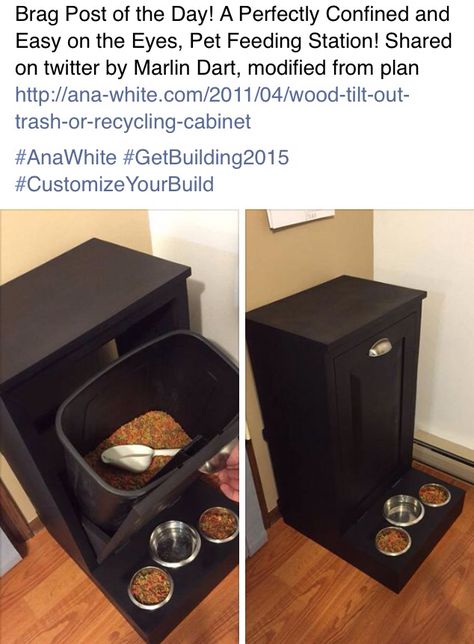 Dog Food Storage Ideas, Built In Cubby, Food Storage Ideas, Dog Food Station, Pet Feeding Station, Koti Diy, Dog Feeding Station, Pet Food Storage, 강아지 그림