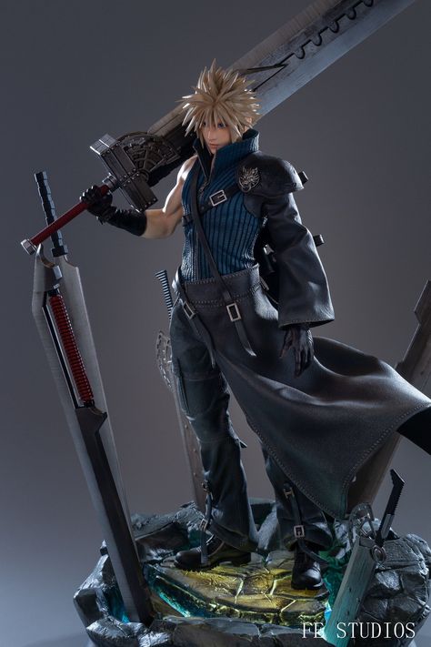 Cloud Figure Ff7, Raj Comics, Final Fantasy Figures, Final Fantasy Aerith, Fantasy Statue, Vincent Valentine, Fantasy Figurine, Final Fantasy X, Fantasy Collection