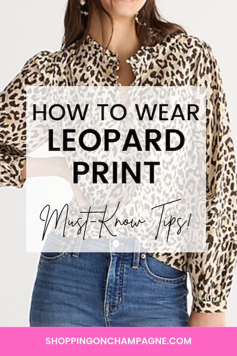 Animal Print Fashion 2023, Animal Print Clothes Womens Fashion, What Jewelry To Wear With Leopard Print, What Goes With Leopard Print, Animal Print Women Outfits, Cheetah Blouse Outfit, Animal Print Shirts For Women, Leopard Print Tops For Women, Leopard Blouse Outfit Jeans