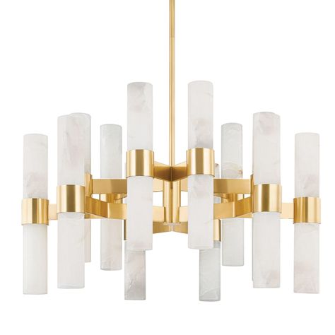 Stowe by Hudson Valley Lighting Aged Brass Chandelier, Dining Table Chandelier, Hotel Hallway, Corbett Lighting, Lantern Post, Curved Staircase, Table Lamps For Bedroom, Brass Chandelier, Hudson Valley Lighting