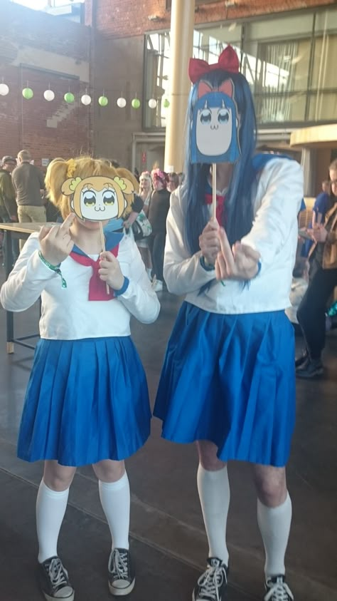 Pop Team Epic Cosplay, Pop Team Epic, Let It Die, Me And Bro, Manga Japan, Roblox Royale High Outfits, Neon Evangelion, Roblox Royale High, Royale High Outfits