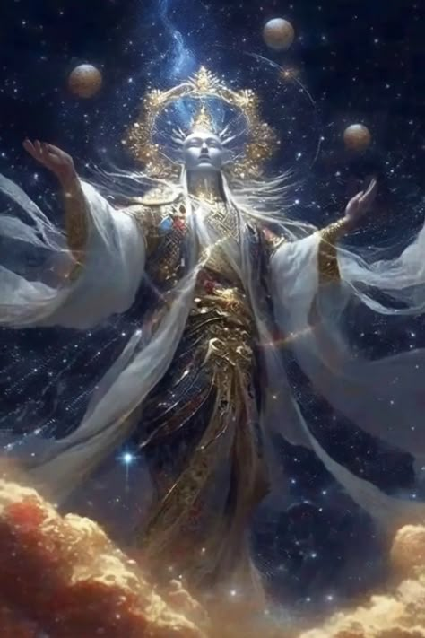 God Of Knowledge Fantasy Art, Spiritual Images, Arte Alien, Spirited Art, Angel Painting, Celestial Art, Goddess Art, Fantasy Art Landscapes, God Art