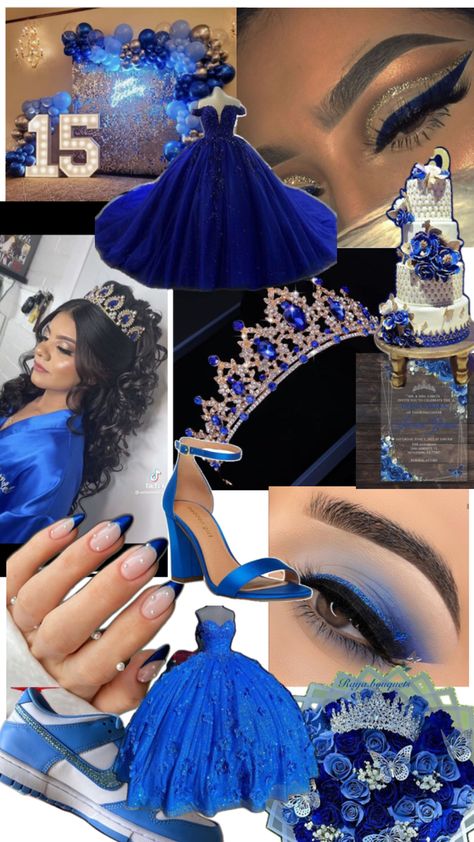 Royal Blue Quinceanera Ideas, Royal Blue Quince Theme, Royal Blue Quinceanera Theme, Blue Quinceanera Ideas, Blue Quinceanera Theme, Royal Blue Quinceanera Dresses, Royal Blue Quince, Royal Blue Quinceanera, Quince Themes