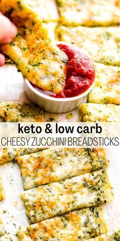 Zucchini Breadsticks, Cheesy Breadsticks, Low Carb Low Fat Recipes, Cheesy Zucchini, Boiled Egg Diet Plan, Low Carb Zucchini, Eat Veggies, Best Low Carb Recipes, Low Carb Pizza