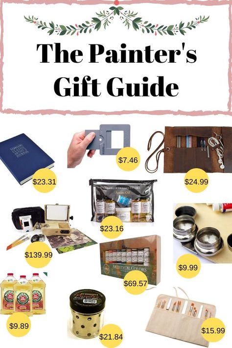 An excellent gift guide for painters! get the perfect gift for your artist friend! Christmas gifts for artists. Oil painting for beginners. art supplies gifts. gifts for creatives and artists at all price points. #giftguide #artistgiftguide #giftguideforpainters #giftguide #artgiftguide An Artist Painting, Friend Christmas Gifts, Gifts For Artists, Art Supplies Gift, Painter Gifts, Beginners Art, Pochade Box, Greek Paintings, Starry Night Art