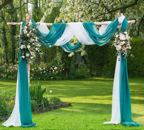 Photo Backdrop Party, Wedding Arch Draping, Arch Draping, Window Scarf, Decorations Wedding Reception, Ornament Party, Draping Fabric, Homemade Halloween Costumes, Arch Decoration Wedding