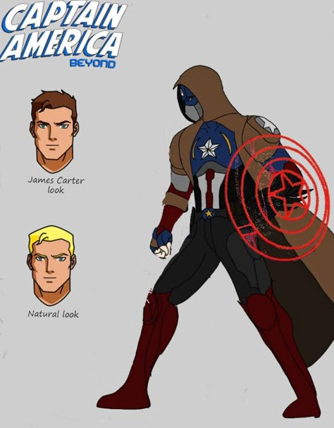 Vigilante Design, Captain America Redesign, Ideas De Comics, Marvel Redesign, Hero Reference, Marvel Universe Art, Squadron Supreme, Hero Suits, Spider Family