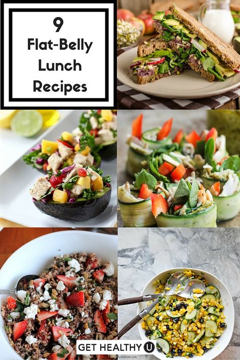 These 9 lunch recipes are all under 300 calories and contain fat-fighting ingredients! Low Calorie Lunch Recipes, Low Calorie Lunch, Eating Veggies, Low Calorie Lunches, Under 300 Calories, Protein Lunch, Calorie Meals, Healthy Sandwiches, Whole30 Recipes