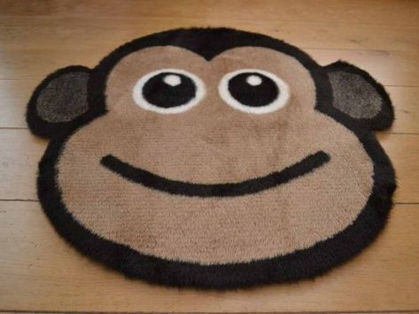 Girls Rugs, Rug Fluffy, Faux Sheepskin Rug, Cheeky Monkey, Novelty Rugs, Jungle Nursery, Kids Rug, Bedside Rug, Bedroom Items