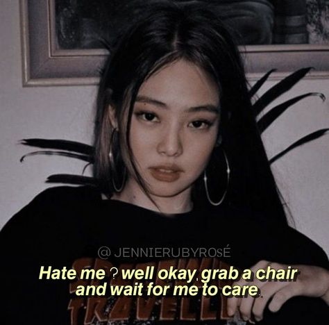 Jennie quote blackpink Blackpink Savage, New Life Quotes, Bp Quote, Blackpink Quotes, Quotes About Haters, K Quotes, Likeable Quotes, Instagram Bio Quotes, Blink Book